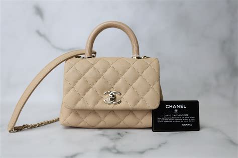 chanel coco handle beige|chanel coco handle review.